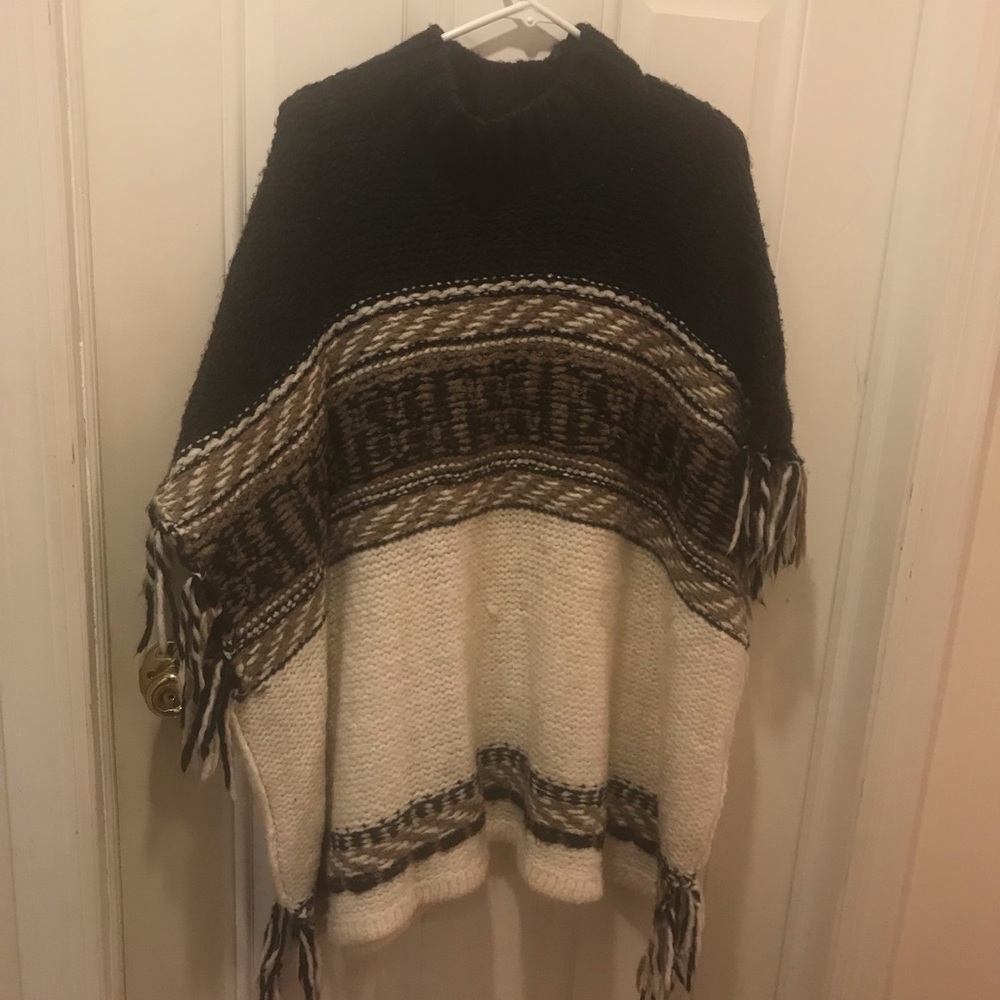 Free People poncho sweater